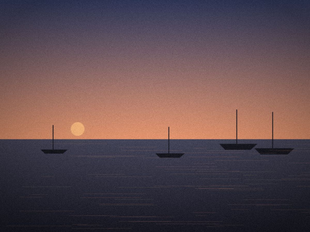 Harlingen harbour, evening